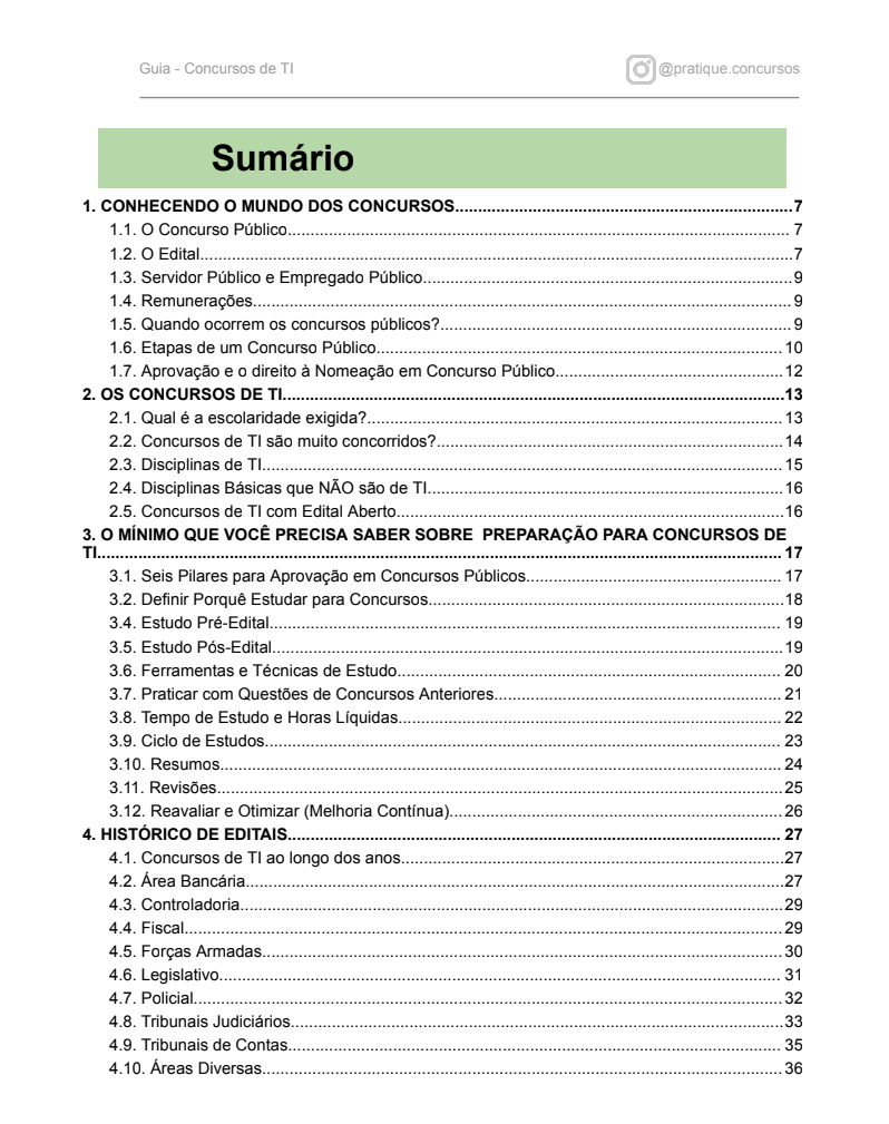 Guia de Concursos de TI